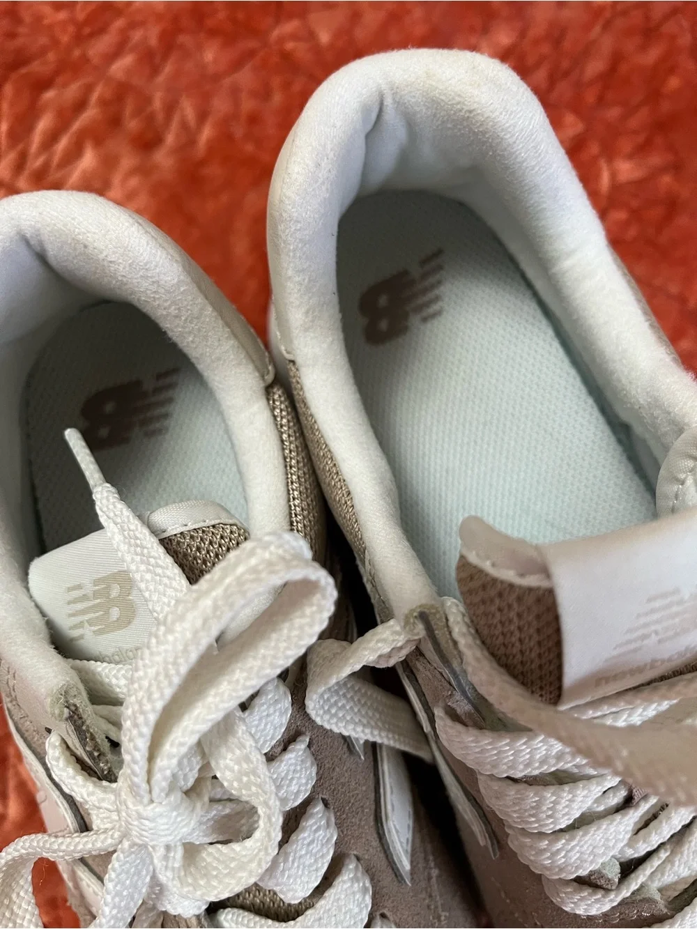 New Balance Women's Beige Platform Sneakers